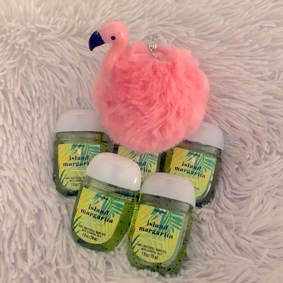 Bath & Body Works Other - BBW set of 5 ISLAND MARGARITA & Flamingo holder!